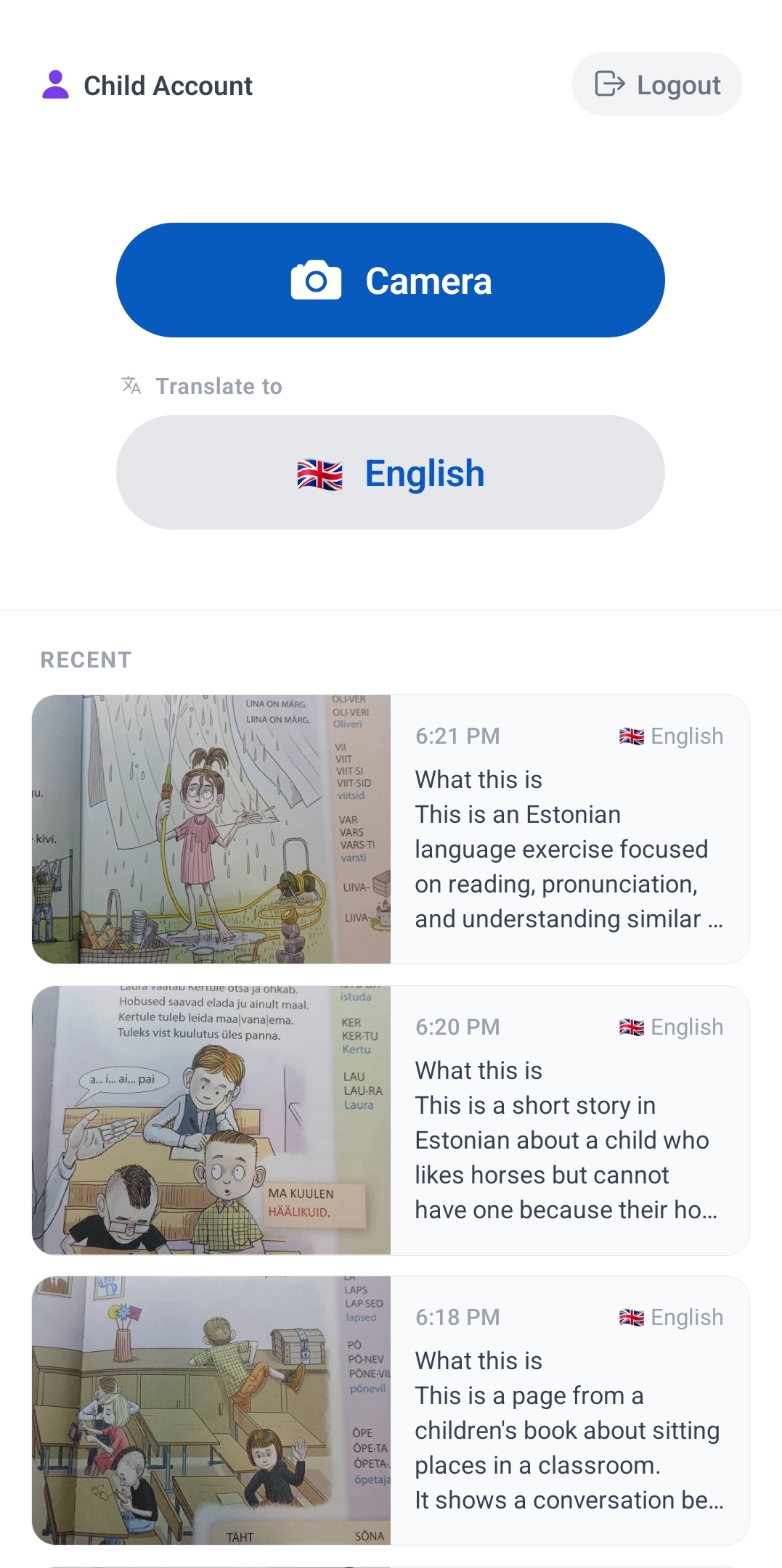Snappy Study app screenshot